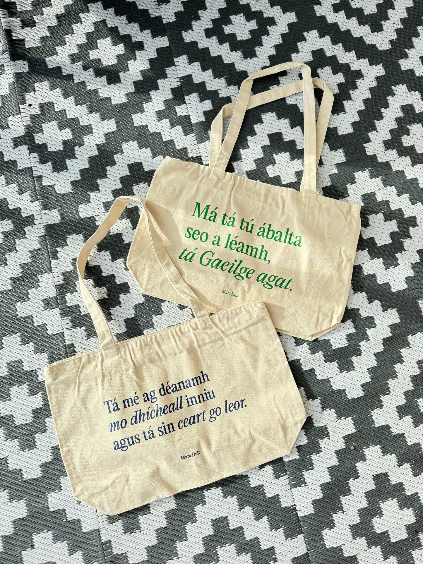 Déanamh mo dhícheall (Doing my best) | Heavyweight Cotton Tote with Zip