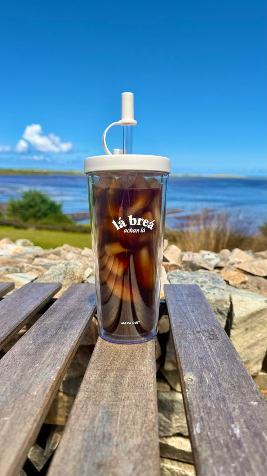 Cupa Fuar - 16oz / 500ml Reusable Iced Coffee Cup as Gaeilge