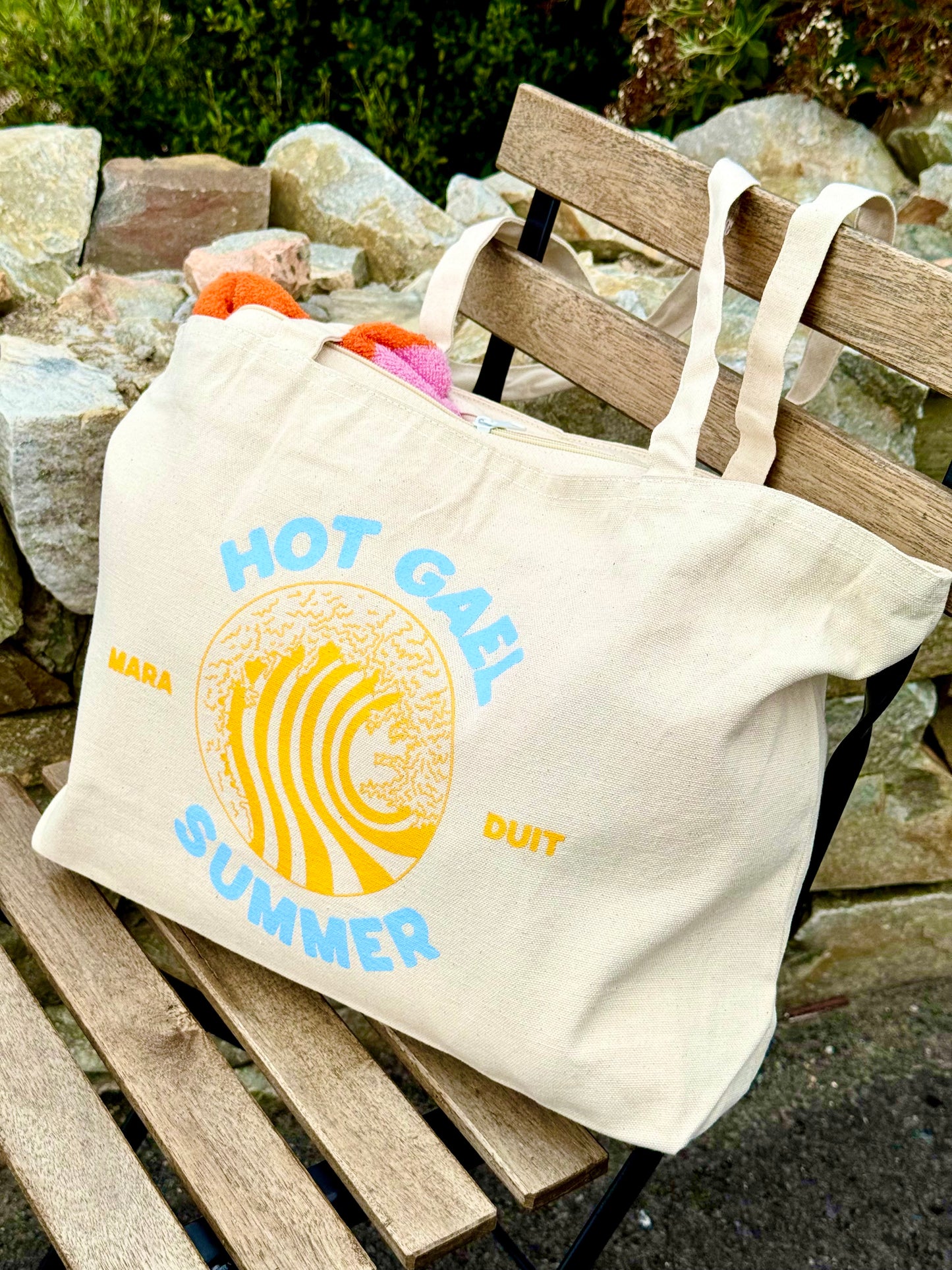Hot Gael Summer | Heavyweight Cotton Tote with Zip