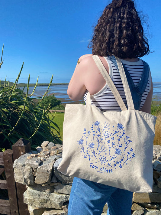Faoi Bhláth - In Bloom | Heavyweight Cotton Tote with Zip