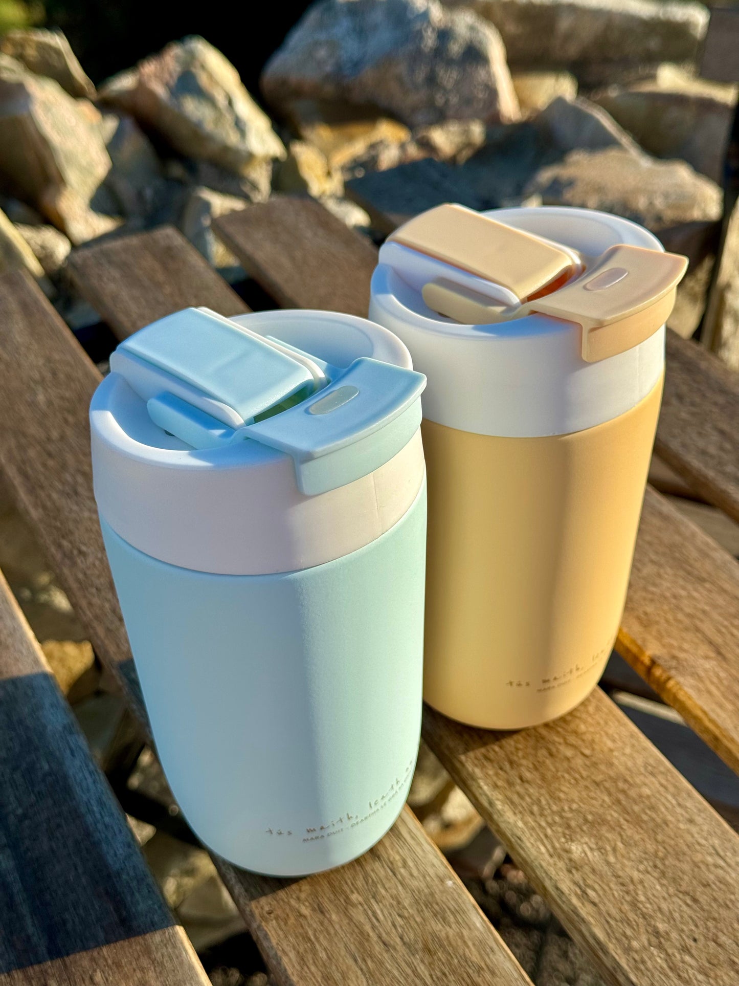 Mara Duit Travel Mug Reusable Coffee Cup Irish as Gaeilge
