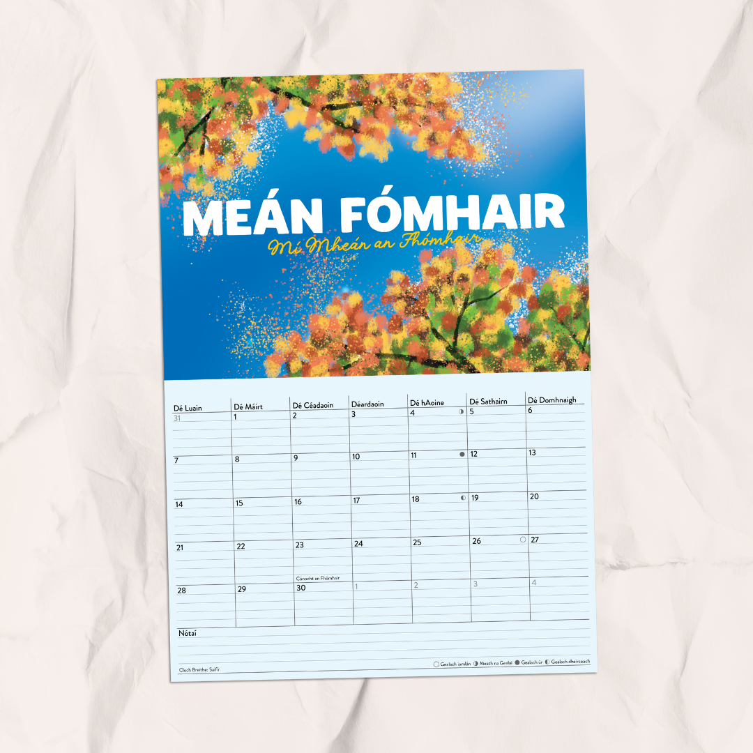 Féilire 2026 - Art Calendar as Gaeilge