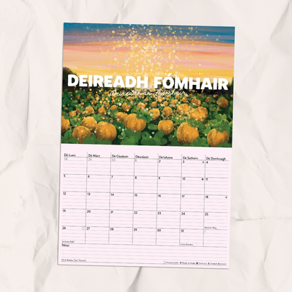 Féilire 2026 - Art Calendar as Gaeilge