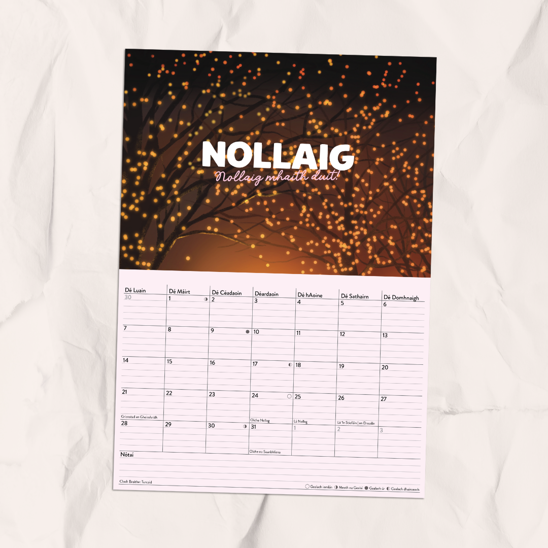 Féilire 2026 - Art Calendar as Gaeilge