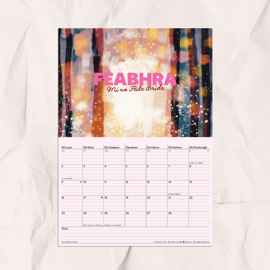 Féilire 2026 - Art Calendar as Gaeilge