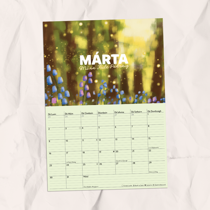 Féilire 2026 - Art Calendar as Gaeilge