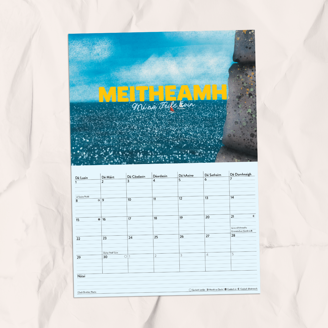 Féilire 2026 - Art Calendar as Gaeilge