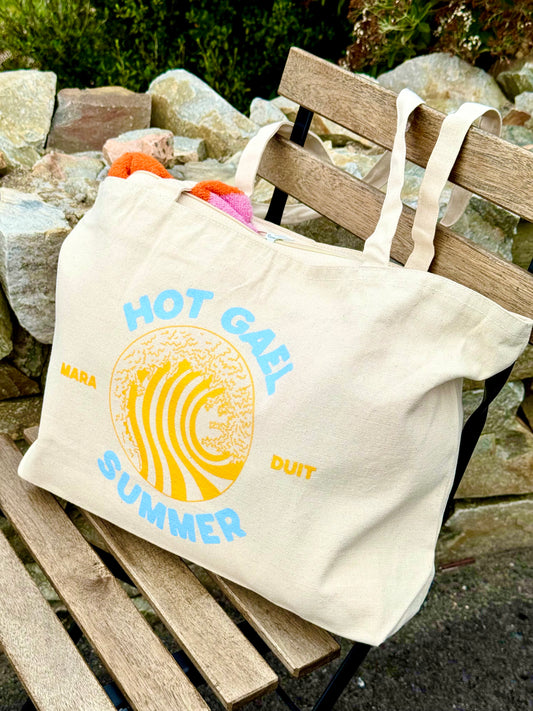 Hot Gael Summer | Heavyweight Cotton Tote with Zip
