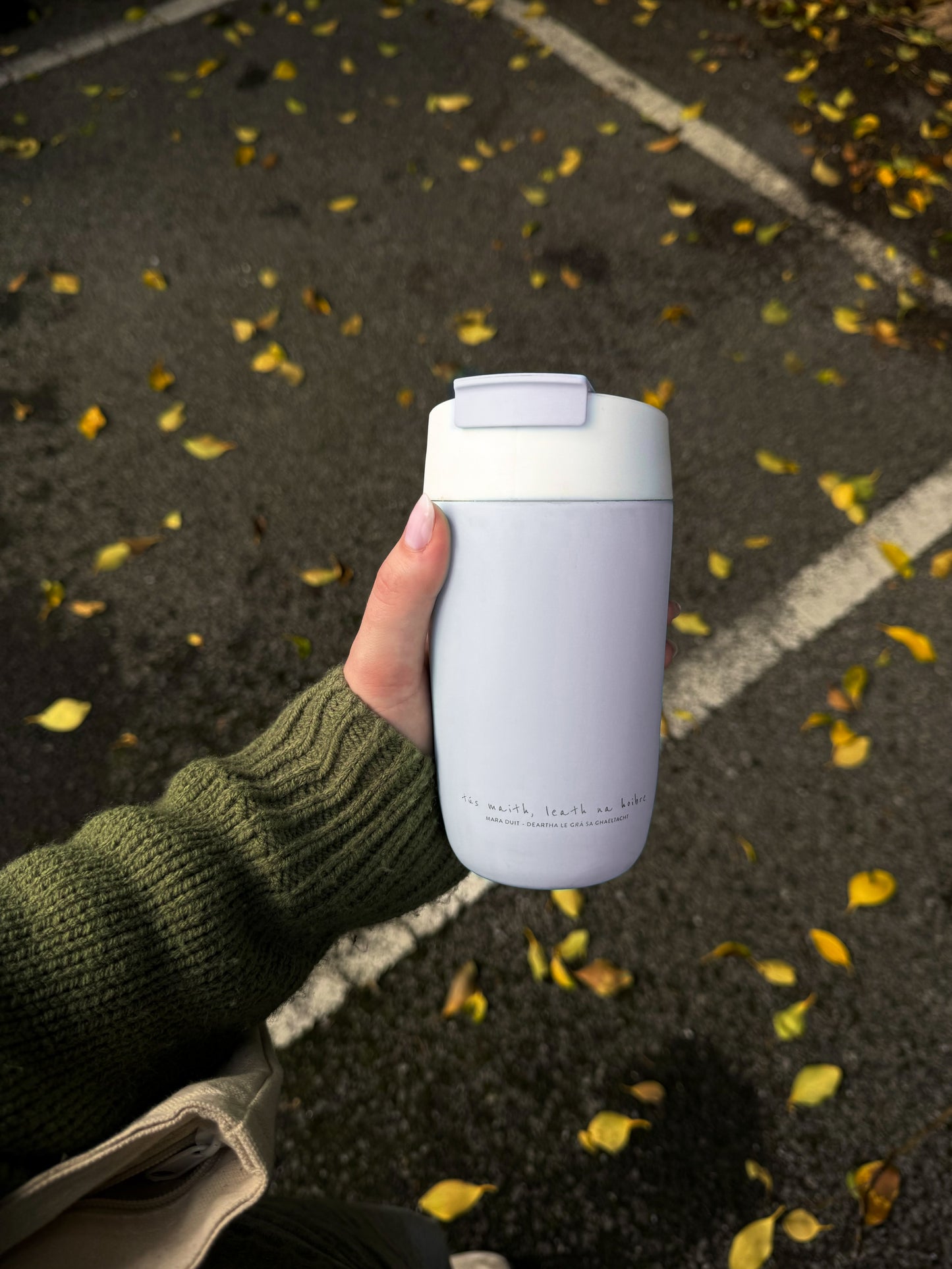 Cupa Coinneála - Te agus Fuar | Irish Thermal Reusable Travel Cup