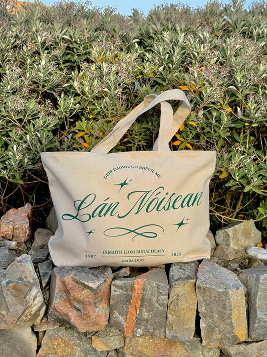 Lán Nóisean | Large Heavyweight Cotton Tote with Zip