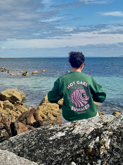 Green/Pink Hot Gael Summer Unisex Sweatshirt