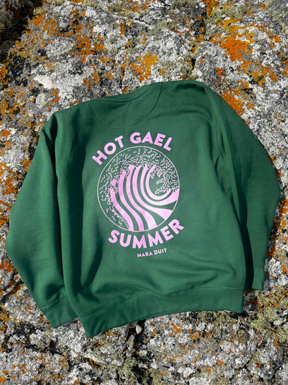 Green/Pink Hot Gael Summer Unisex Sweatshirt