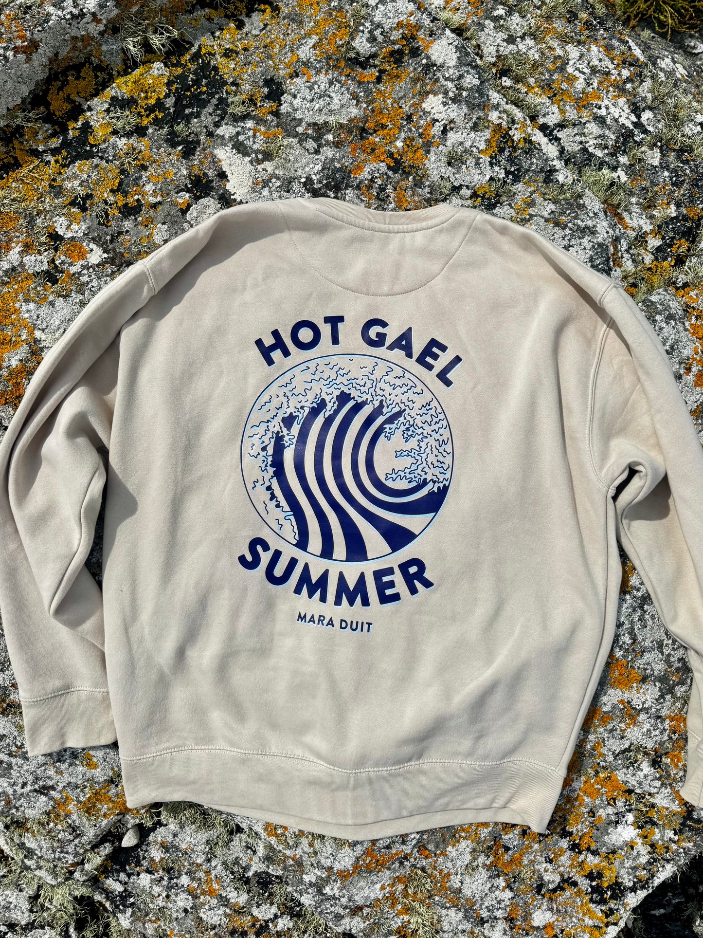 Beige/Blue Hot Gael Summer Unisex Sweatshirt