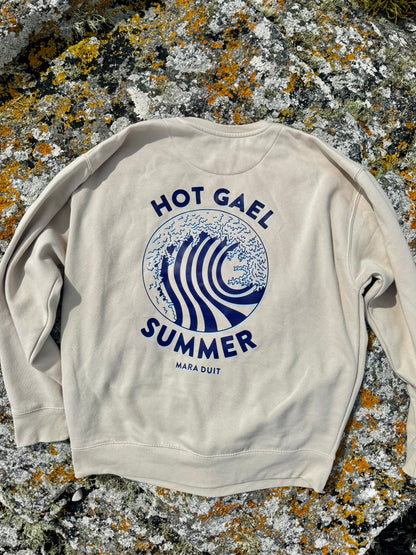 Beige/Blue Hot Gael Summer Unisex Sweatshirt