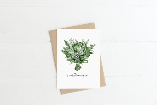 Comhbhrón Ó Chroí - With Sympathy Greeting Card