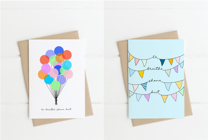 Breithlá Multipack - Birthday Cards as Gaeilge