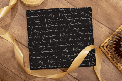 Christmas wrapping paper as Gaeilge - Irish christmas wrapping - beannachtaí na Nollag - Nollaig shona 