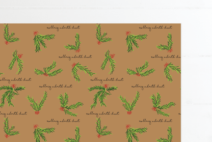 Christmas wrapping paper as Gaeilge - Irish christmas wrapping - beannachtaí na Nollag - Nollaig shona Mara Duit